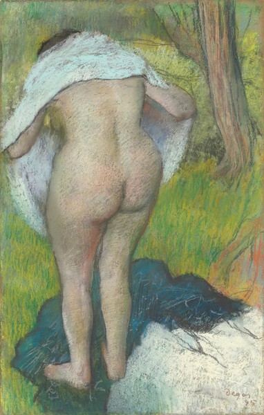 Edgar Degas, Young Woman Dressing Herself, 1885 (pastel)