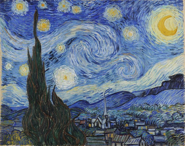 Vincent van Gogh, The Starry Night, June 1889 (oil on canvas)