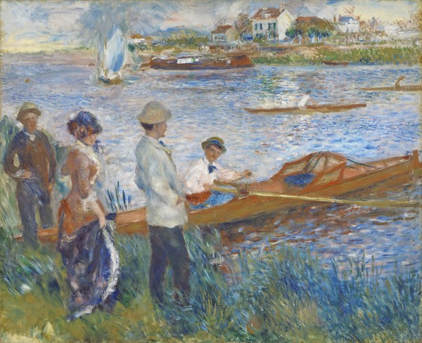 Pierre-Auguste Renoir, Oarsmen at Chatou, 1879 (oil on canvas)