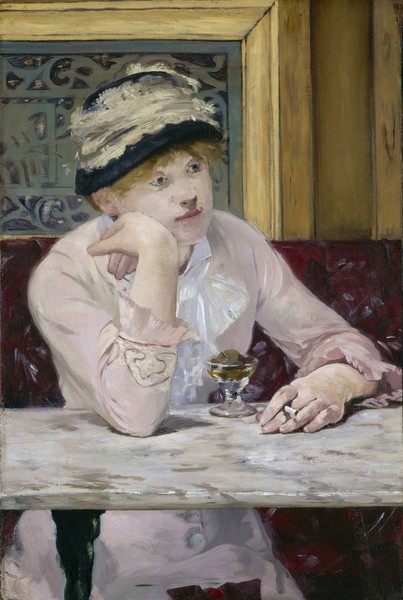 Edouard Manet, Plum Brandy, c. 1877 (oil on canvas)
