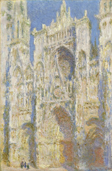 Claude Monet, Rouen Cathedral, West Facade, Sunlight, 1894 (oil on canvas)