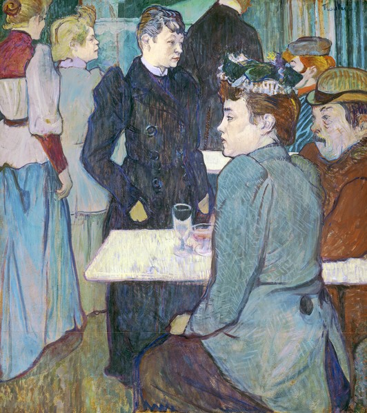 Henri de Toulouse-Lautrec, A Corner of the Moulin de la Galette, 1892 (oil on cardboard)