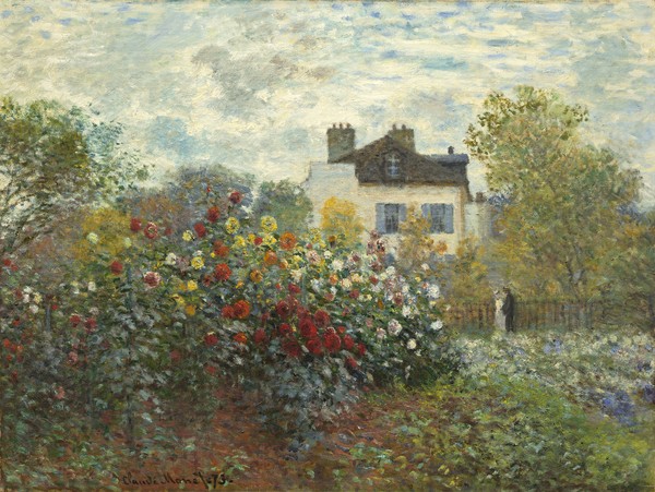 Claude Monet, The Artist's Garden in Argenteuil (A Corner of the Garden with Dahlias), 1873 (oil on canvas)
