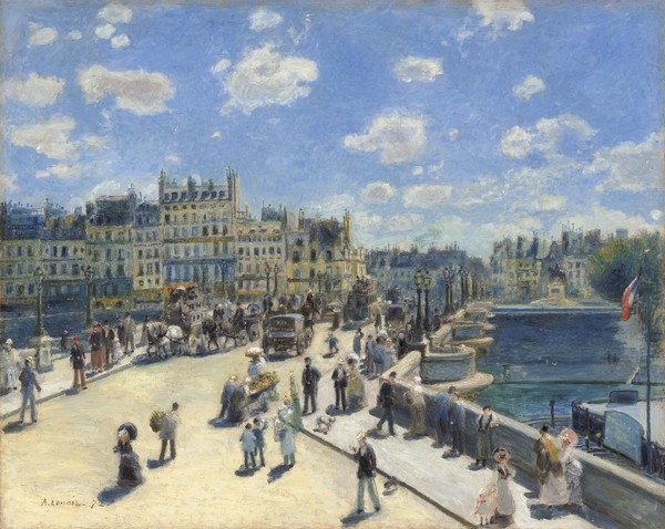 Pierre-Auguste Renoir, Pont Neuf, Paris, 1872 (oil on canvas)