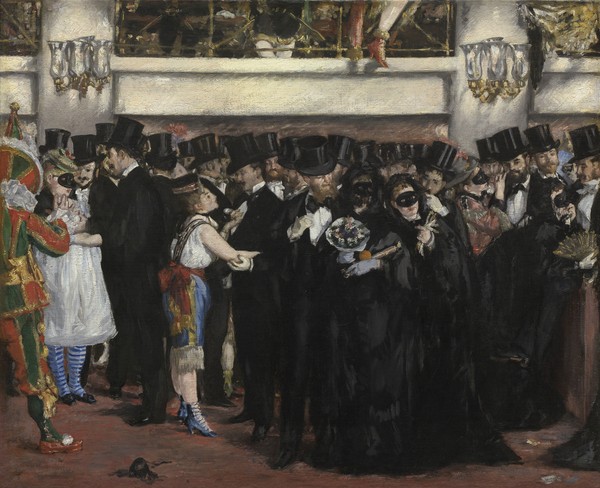 Edouard Manet, Masked Ball at the Opera, 1873 (oil on canvas)