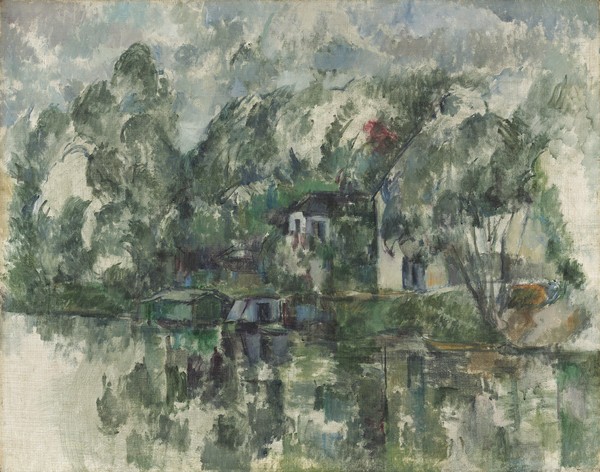 Paul Cézanne, At the Water's Edge, c. 1890 (oil on canvas)