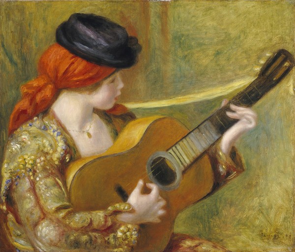 Pierre-Auguste Renoir, Young Spanish Woman with a Guitar, 1898 (oil on canvas)