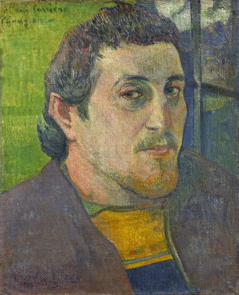 Paul Gauguin, Self Portrait dedicated to Carriere, 1888-1889 (oil on canvas)