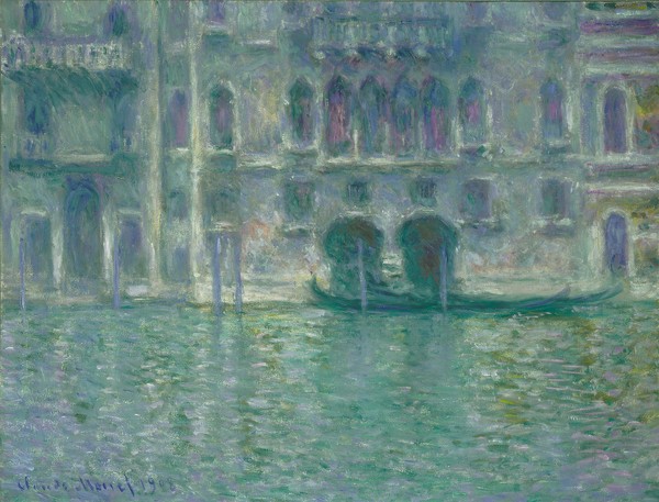 Claude Monet, Palazzo da Mula, Venice, 1908 (oil on canvas)