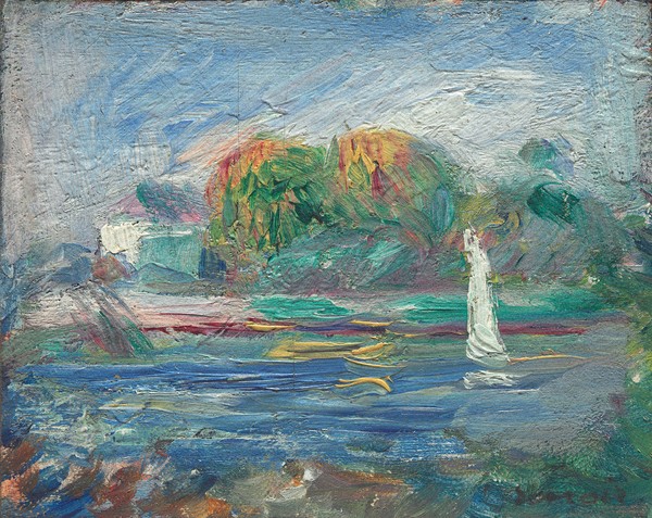 Pierre-Auguste Renoir, The Blue River, c.1890-1900 (oil on canvas)