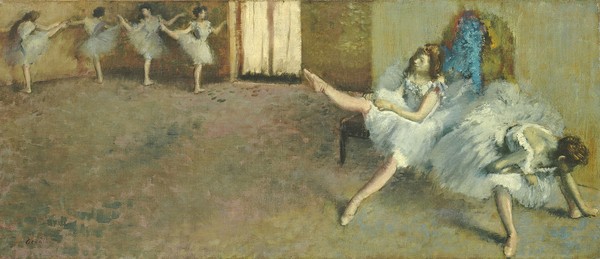Edgar Degas, Before the Ballet, 1890-1892 (oil on canvas)