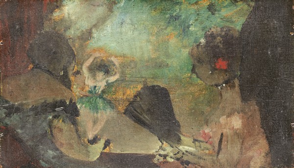 Edgar Degas, The Loge, c.1883 (oil on wood)