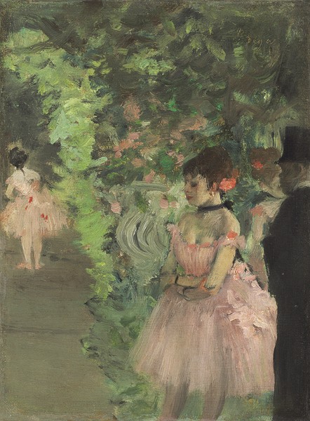Edgar Degas, Dancers Backstage, 1876-1883 (oil on canvas)