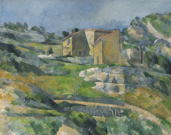 Paul Cézanne, Houses in the Provence: The Riaux Valley near L'Estaque, c.1833 (oil on canvas)