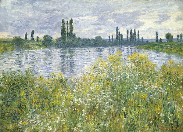 Claude Monet, Banks of the Seine, Vetheuil, 1880 (oil on canvas)