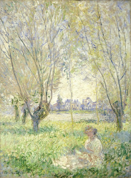 Claude Monet, Woman seated under the Willows, 1880 (oil on canvas)