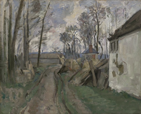 Paul Cézanne, A Village Road near Auvers, 1872-73 (oil on canvas)