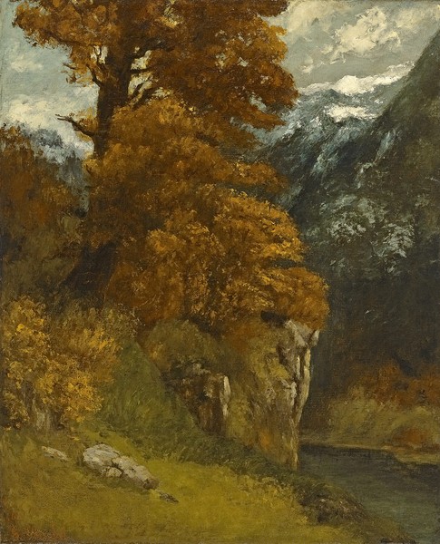 Gustave Courbet, The Glen at Ornans, 1866 (oil on canvas)