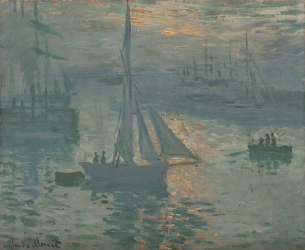 Claude Monet, Sunrise (Marine), 1873 (oil on canvas)