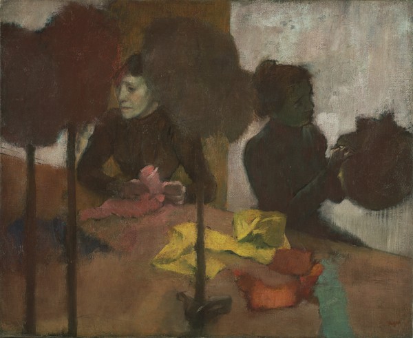 Edgar Degas, The Milliners, c.1882-1905 (oil on canvas)
