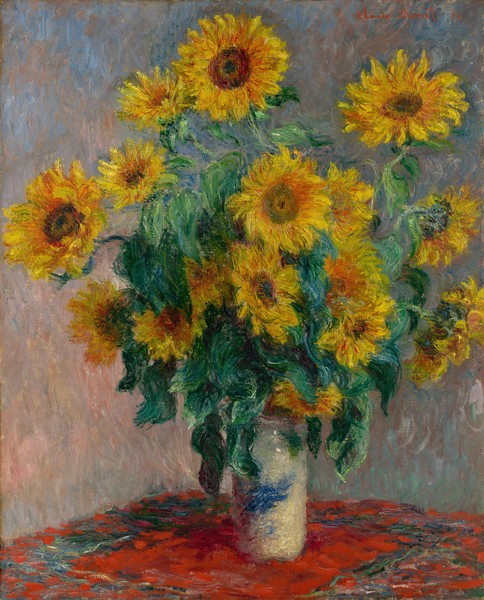 Claude Monet, Bouquet of Sunflowers, 1881 (oil on canvas)