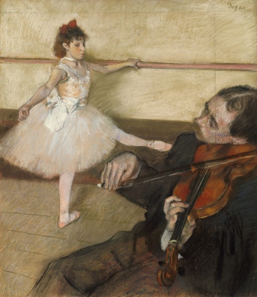 Edgar Degas, The Dance Lesson, c.1879 (pastel)