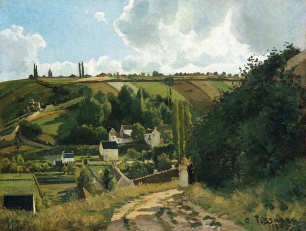 Camille Pissarro, Jalais Hill at Pontoise, 1867 (oil on canvas)