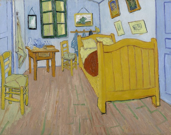 Vincent van Gogh, The Bedroom, 1888 (oil on canvas)