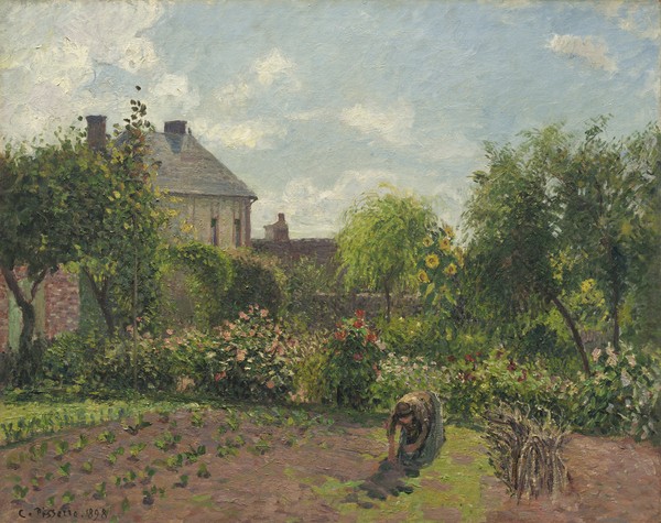 Camille Pissarro, The Artist's Garden at Eragny, 1898 (oil on canvas)