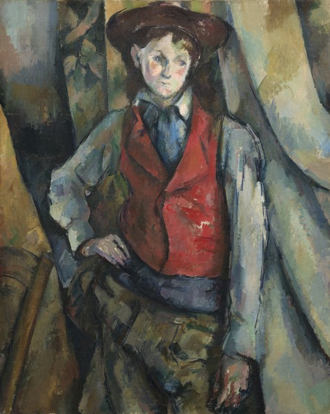 Paul Cézanne, Boy in a Red Waistcoat, 1888-90 (oil on canvas)