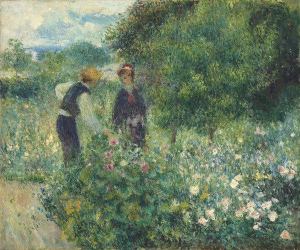 Pierre-Auguste Renoir, Picking Flowers, 1875 (oil on canvas)