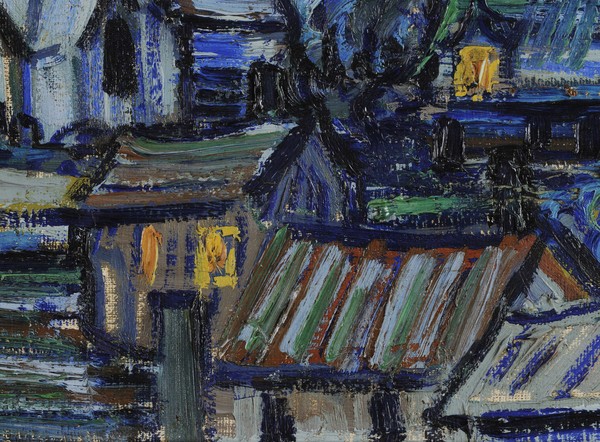 Vincent van Gogh, The Starry Night, June 1889 (oil on canvas) (detail of 702746)