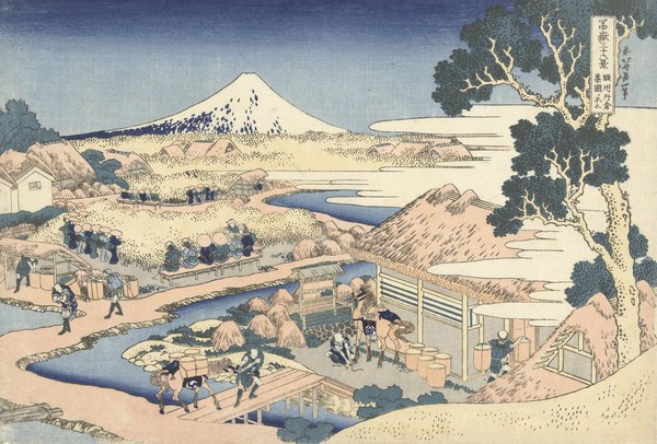 Katsushika Hokusai, The Tea plantation of Katakura in the Suruga Province, c.1830 (woodblock print)