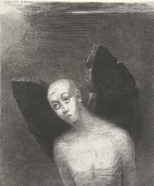 Odilon Redon, The Fallen Angel, 1886 (print)