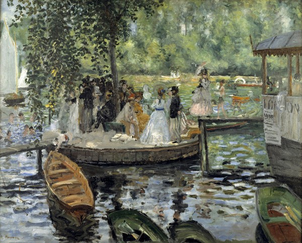 Pierre-Auguste Renoir, La Grenouillere, 1869 (oil on canvas)