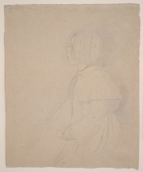 Edgar Degas, Portrait of Giulia Bellelli, 1858-9 (graphite)