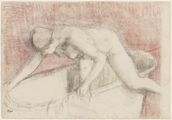 Edgar Degas, The Bath (chalk and pastel drawing)