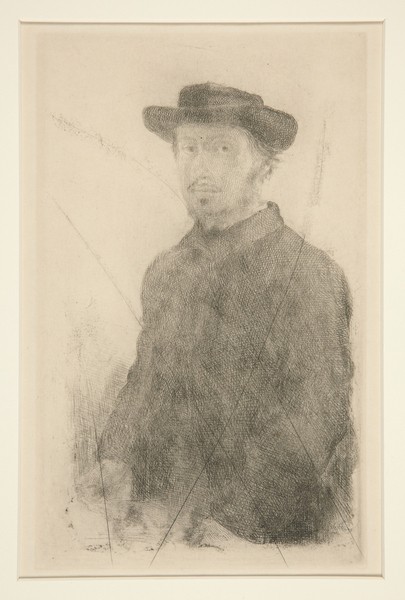 Edgar Degas, Self-Portrait, 1857 (etching)