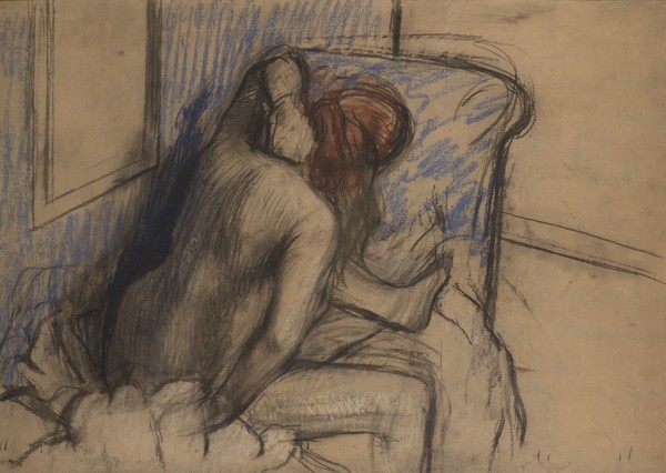 Edgar Degas, Woman Drying Her Hair, c.1902 (charcoal and pastel)