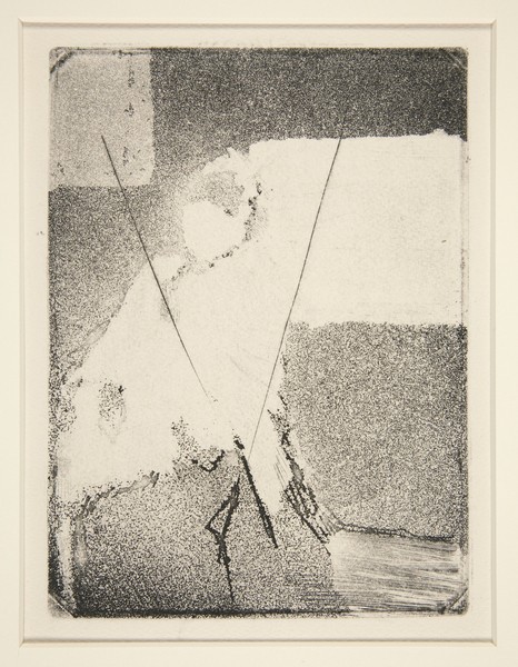 Edgar Degas, Seated Woman in Bonnet and Shawl, c.1879 (etching and aquatint)