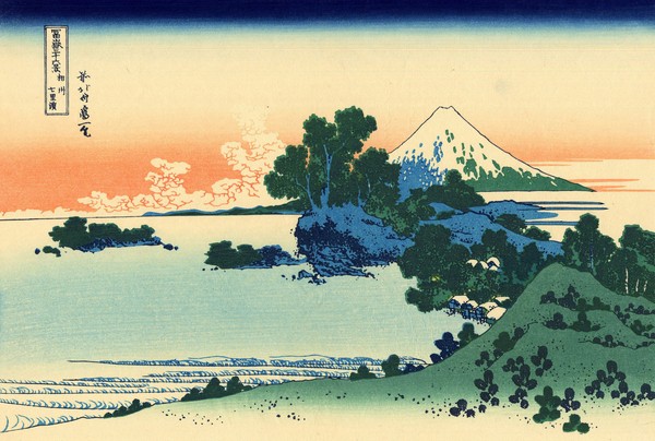 Katsushika Hokusai, Shichiri beach in Sagami province, c.1830 (woodblock print)