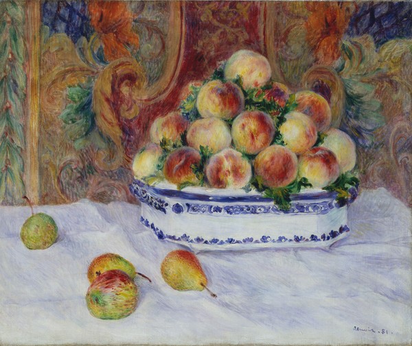 Pierre-Auguste Renoir, Still Life with Peaches, 1881 (oil on canvas)