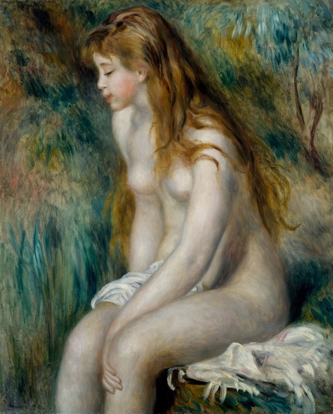 Pierre-Auguste Renoir, Young Girl Bathing, 1892 (oil on canvas)