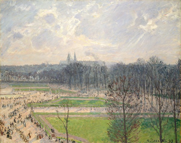 Camille Pissarro, The Garden of the Tuileries on a Winter Afternoon, 1899 (oil on canvas)