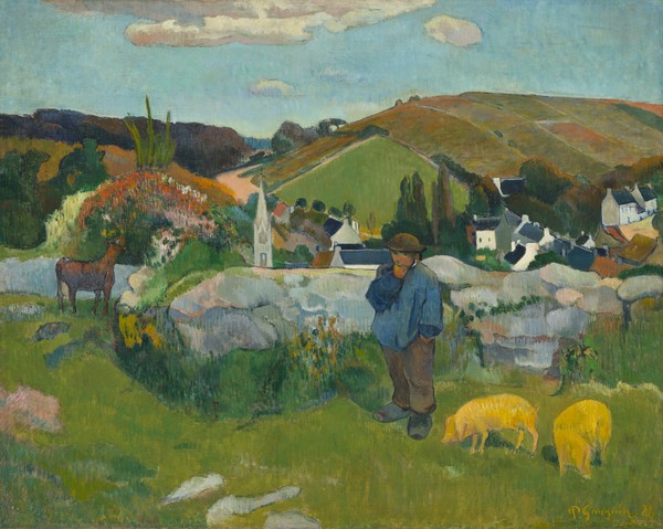 Paul Gauguin, The Swineherd, 1888 (oil on canvas)