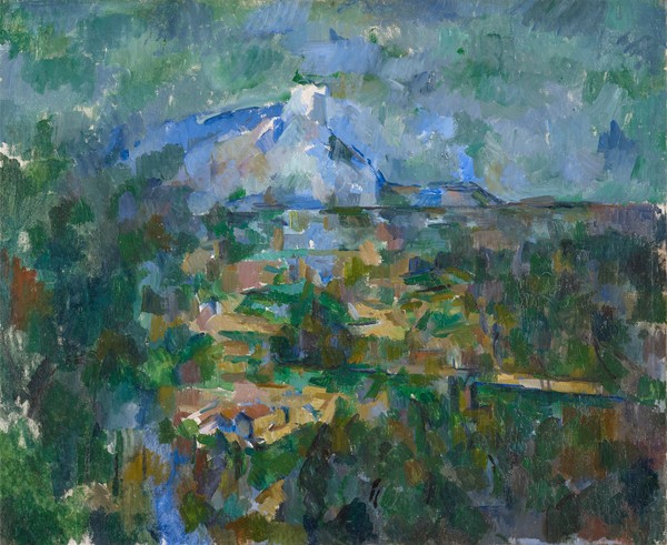 Paul Cézanne, View of Montagne Sainte-Victoire from Lauves, 1904-06 (oil on canvas)
