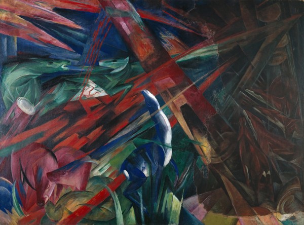 Franz Marc, Animal Destinies, 1913 (oil on canvas)