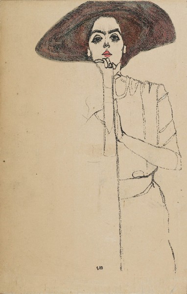 Egon Schiele, Portrait of a Woman, 1910 (lithograph)