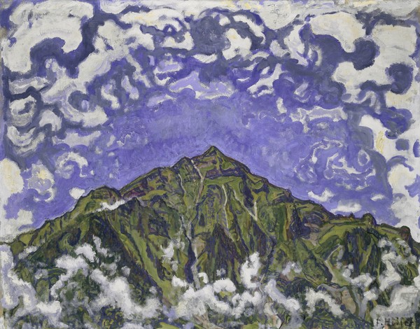 Ferdinand Hodler, Mount Niesen seen from Heustrich, 1910 (oil on canvas)