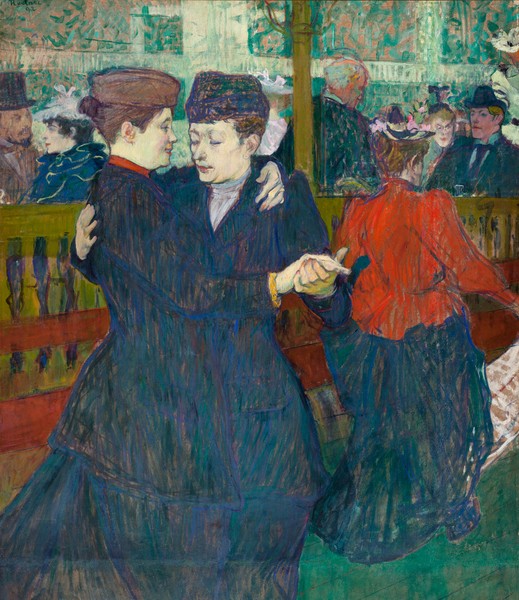 Henri de Toulouse-Lautrec, At the Moulin Rouge Two Women Walzing, 1892 (oil on canvas)